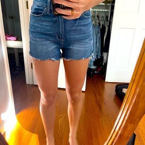 Paige denim cutoff shorts